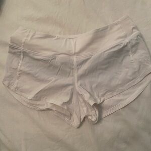 White Lululemon shorts